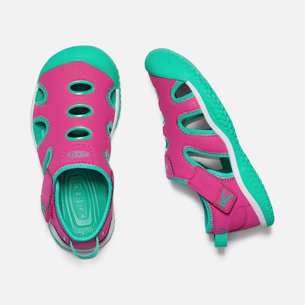 Keen Sandalet Çocuk Pembe/Yeşil - Stingray - Türkiye GONW52836